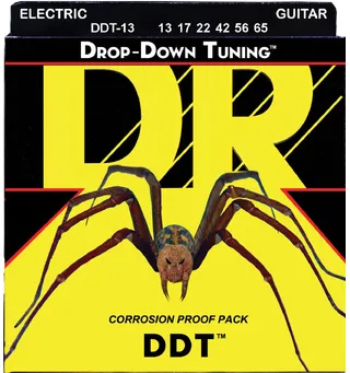DR Strings DDT13 Drop-Down Tuning (013-065) Mega Heavy